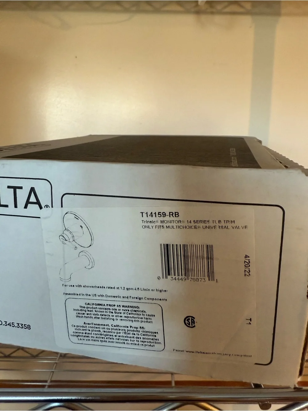 Delta Trinsic Tub Trim Kit in Venetian Bronze